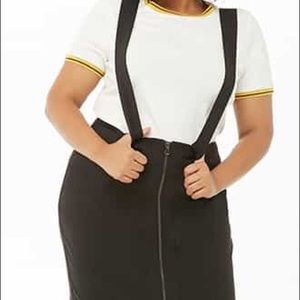 Forever 21 Plus Size Suspenders Skirt